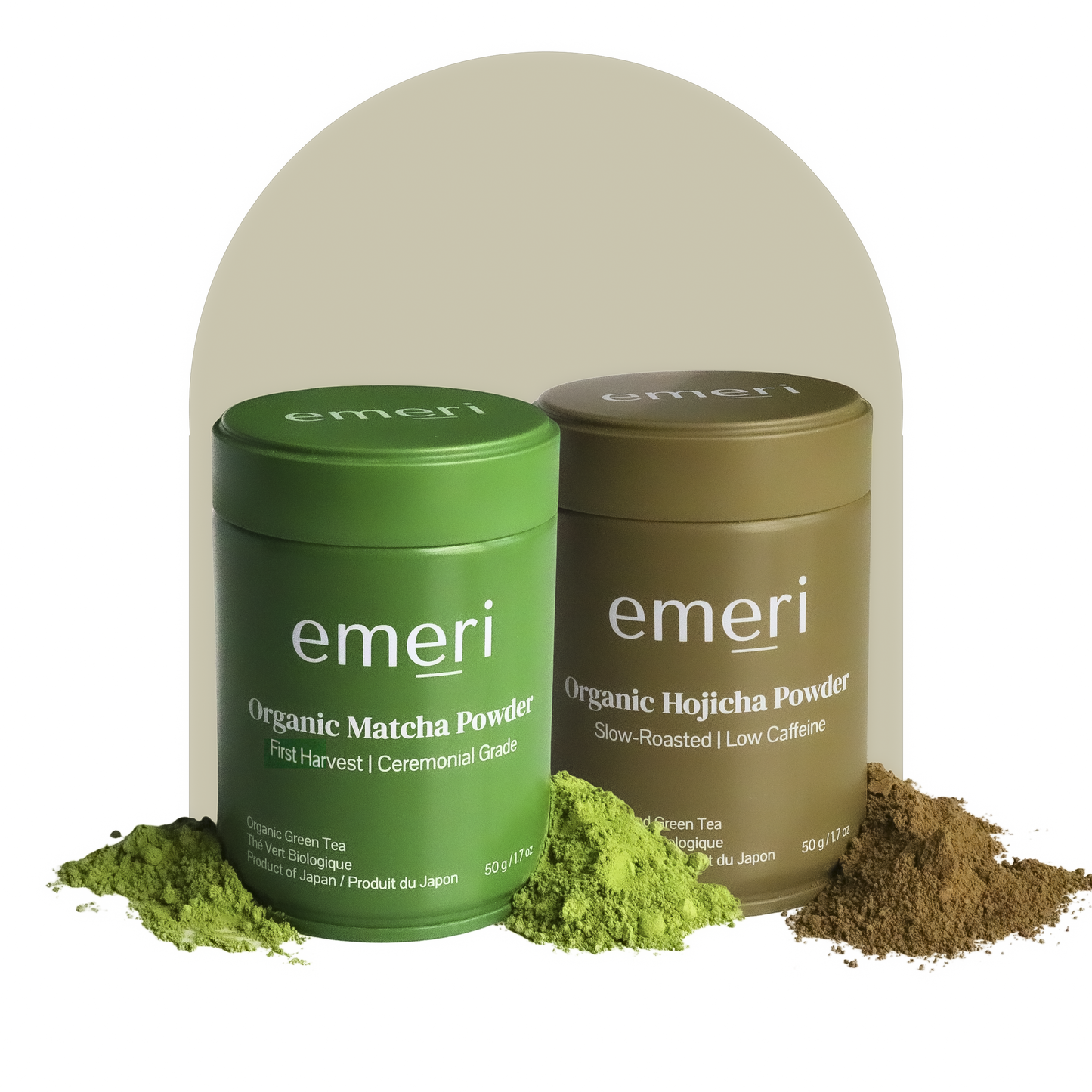 The perfect tea set from morning to night. Sourced from the lush hills of Shizuoka, Japan, our first-harvest, ceremonial Organic Matcha Powder and Organic Hojicha Powder offer a cultural tea experience from morning to night. With different caffeine levels, this best-selling bundle is perfect for those who enjoy tea at all times of the day.